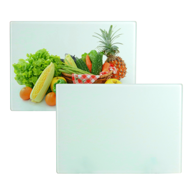 rectangle shape smooth surface sublimation glass cutting board