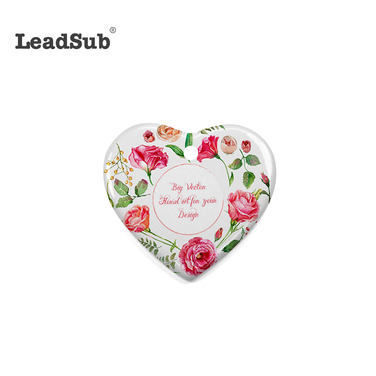 sublimation ceramic ornament 55