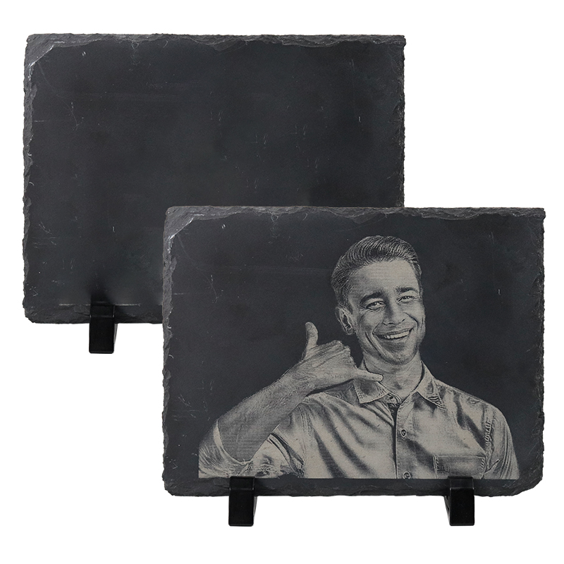 Laser engraving slate