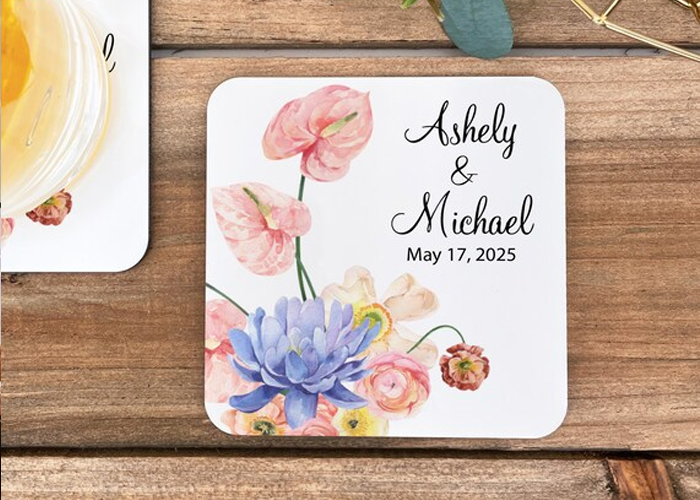 sublimation wedding coaster