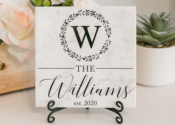 sublimation wedding tiles