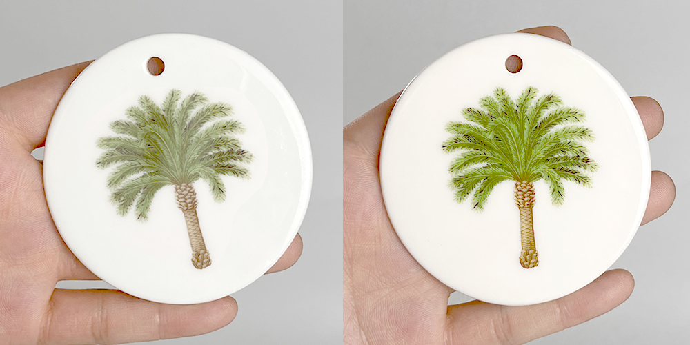 Ornament printing comparison