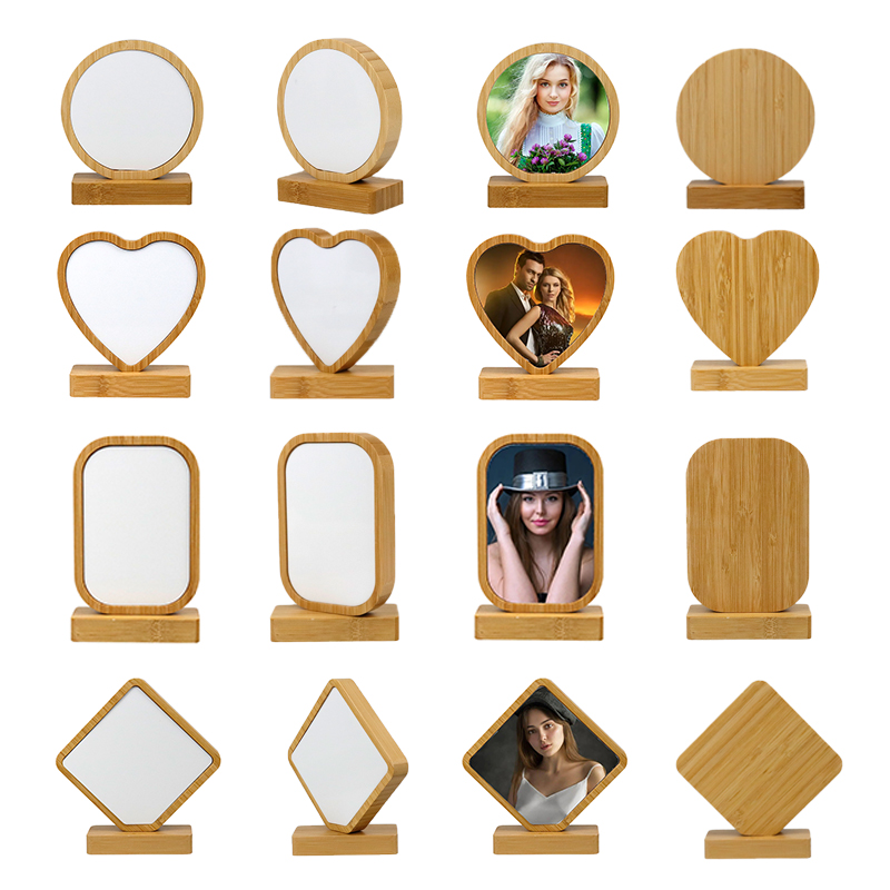 sublimation magnetic bamboo frame
