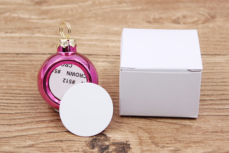 4cm sublimation plastic ornament ball