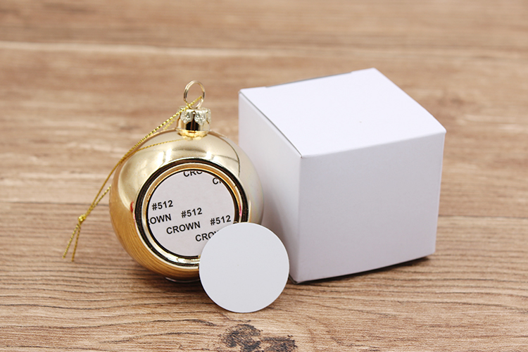 6cm sublimation plastic ornament ball