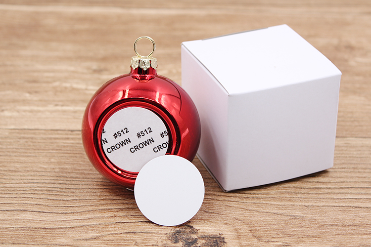 8cm sublimation plastic ornament ball