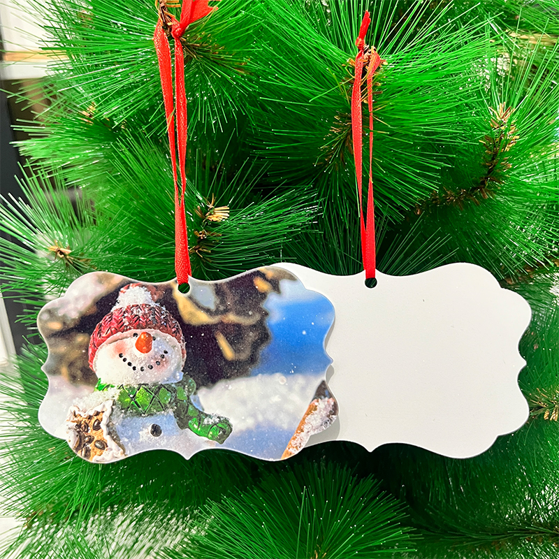 benelux shape sublimation aluminum ornament