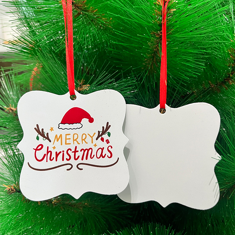 sqaure benelux shape sublimation aluminum ornament