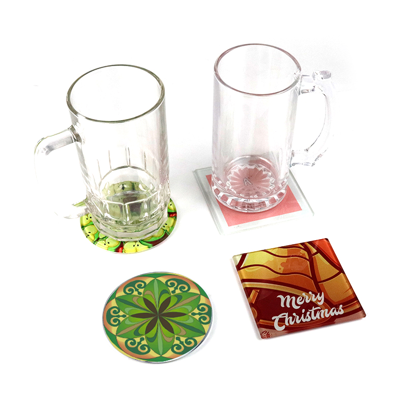 sublimation glass coaster