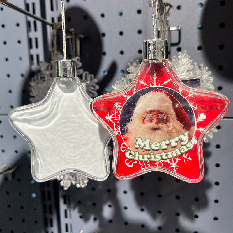 Sublimation blank plastic ornament 3 sublimation plastic ornament