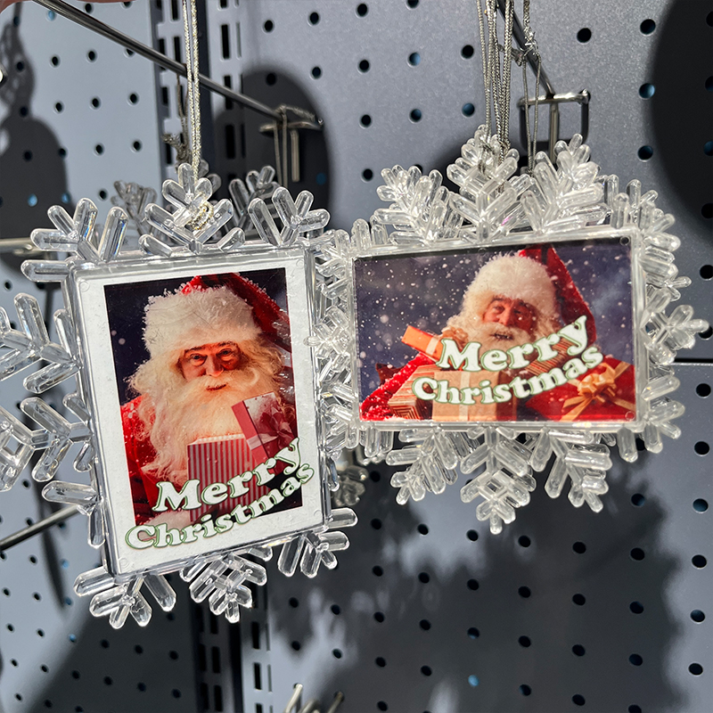 Sublimation blank plastic ornament 1 sublimation plastic ornament