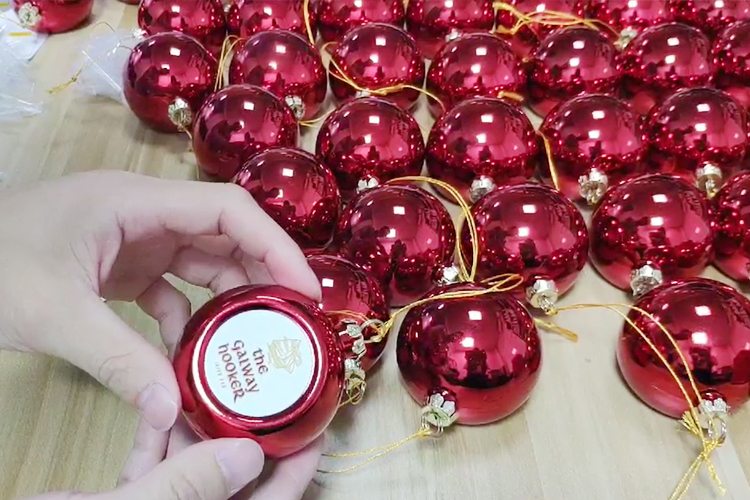sublimation plastic ornament ball