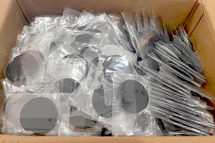 round shape sublimation rubber coaster package