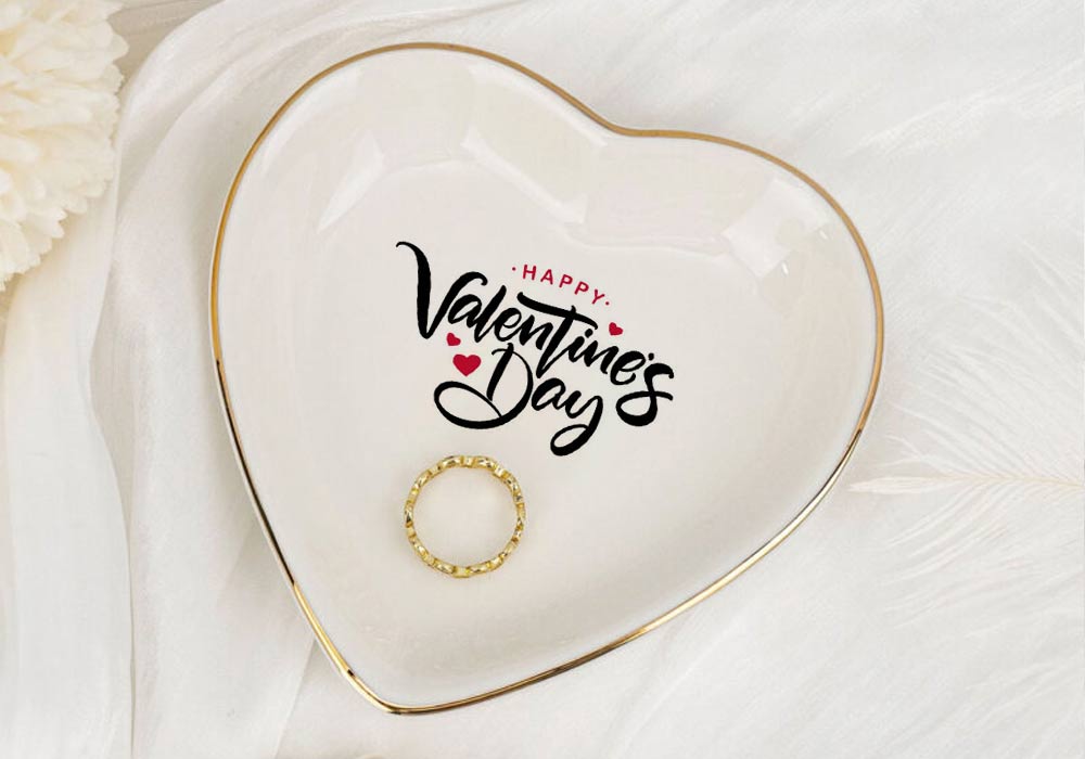 Valentine's Day sublimation jewelry plate