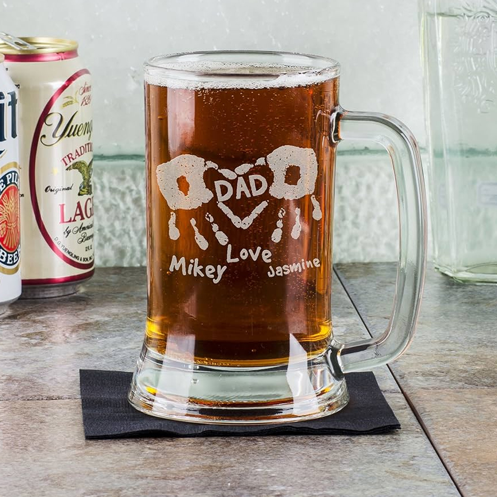 fathers day sublimation beer glass