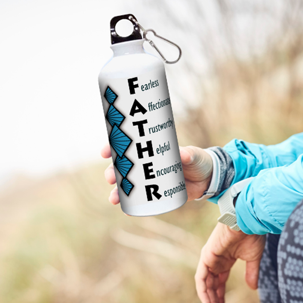 fathers day sublimation water bottle