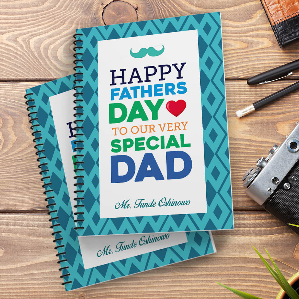 fathers day sublimation notebook