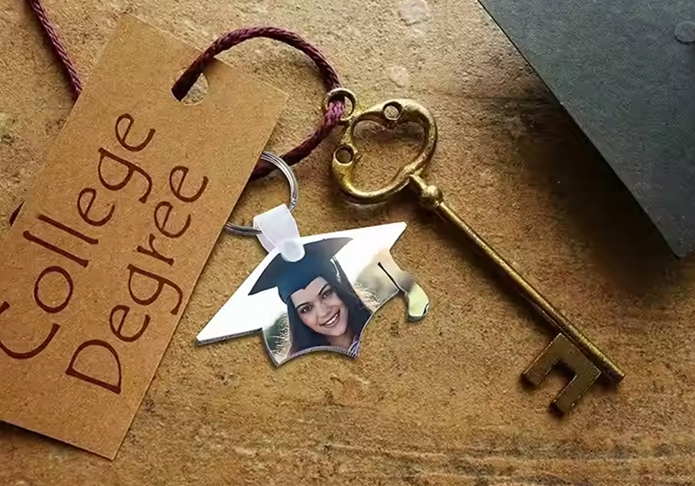 Sublimation graduation Keychains