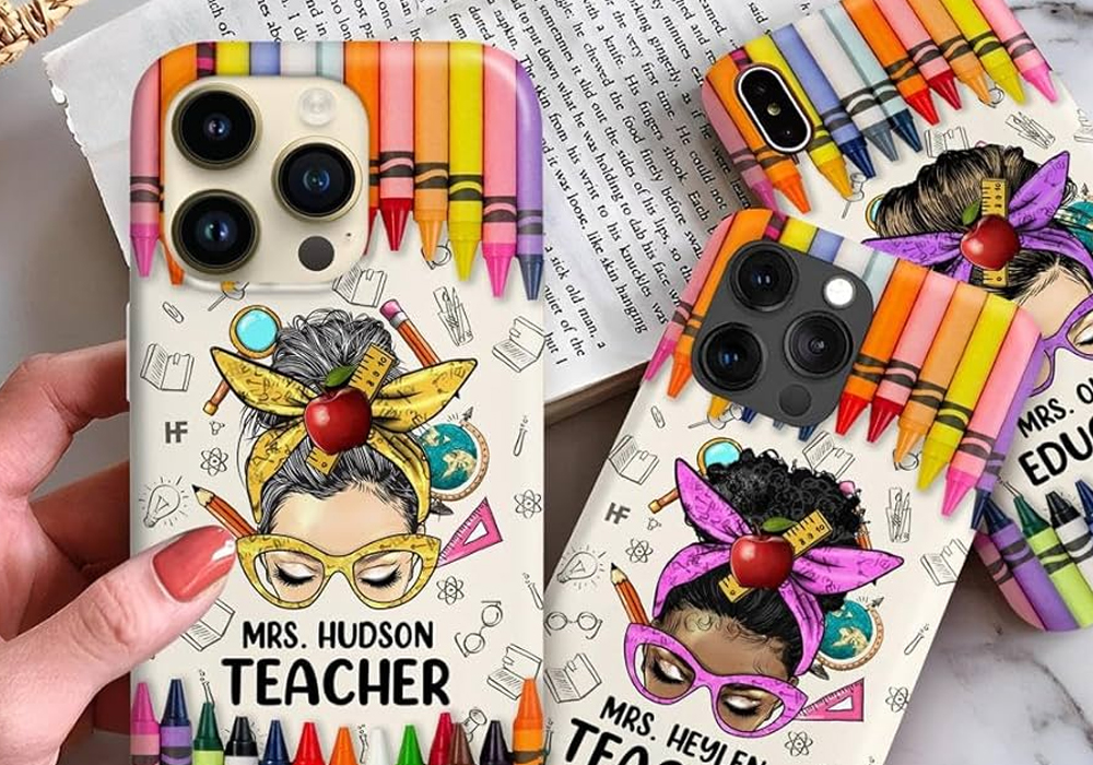 sublimation teacher day phonecase