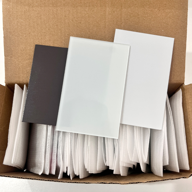 rectangle shape sublimation glass fridge magnet blank