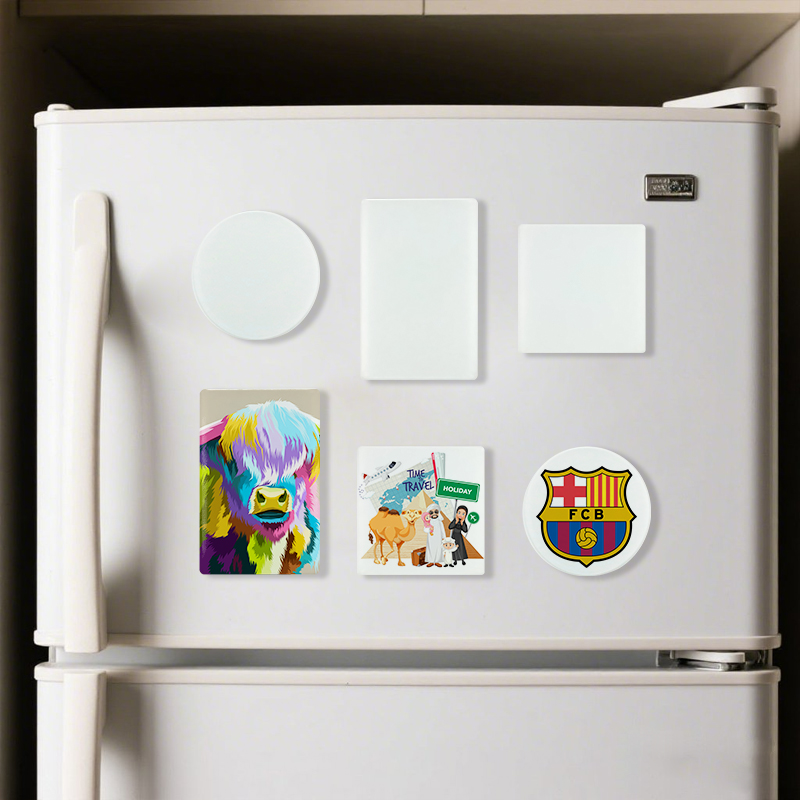 sublimation glass fridge magnet