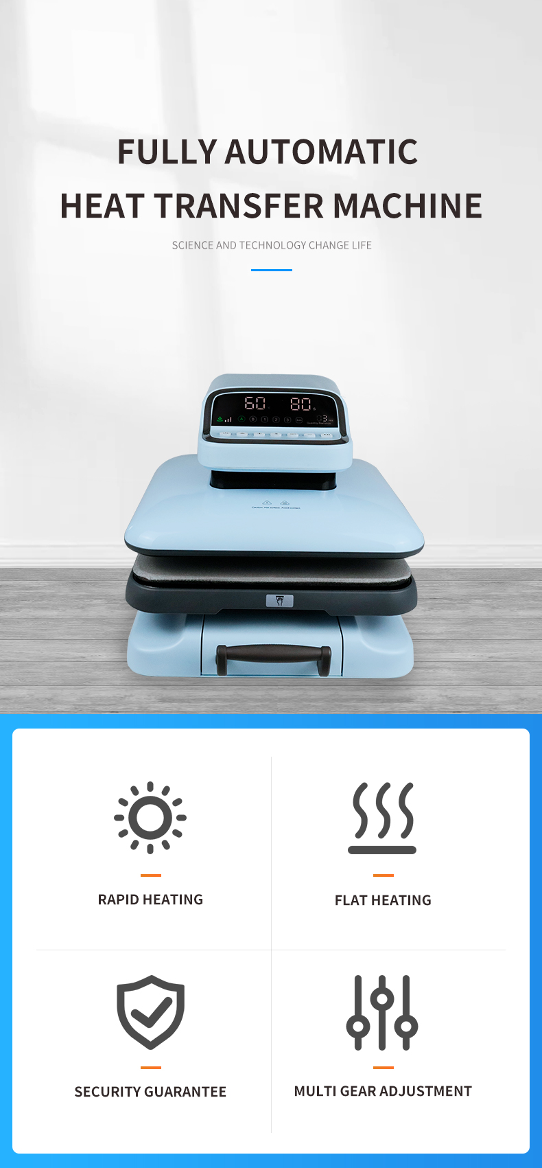 LeadSub automatic heat press machine