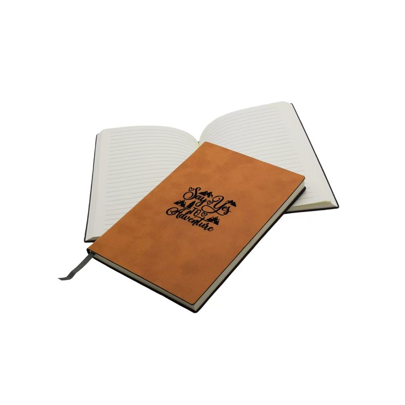 laser engrave blank PU cover A5 notebook