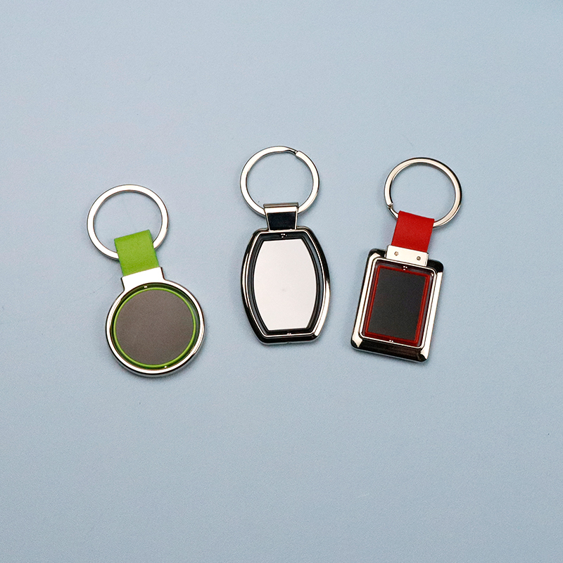 laser engrave blank metal keychain
