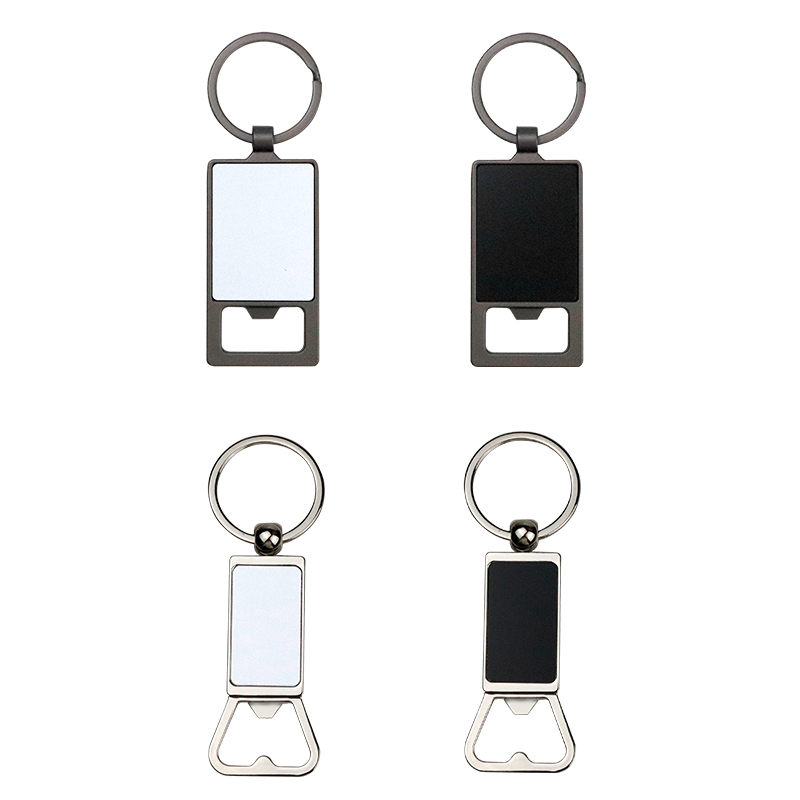 laser engrave blank metal keychain opener