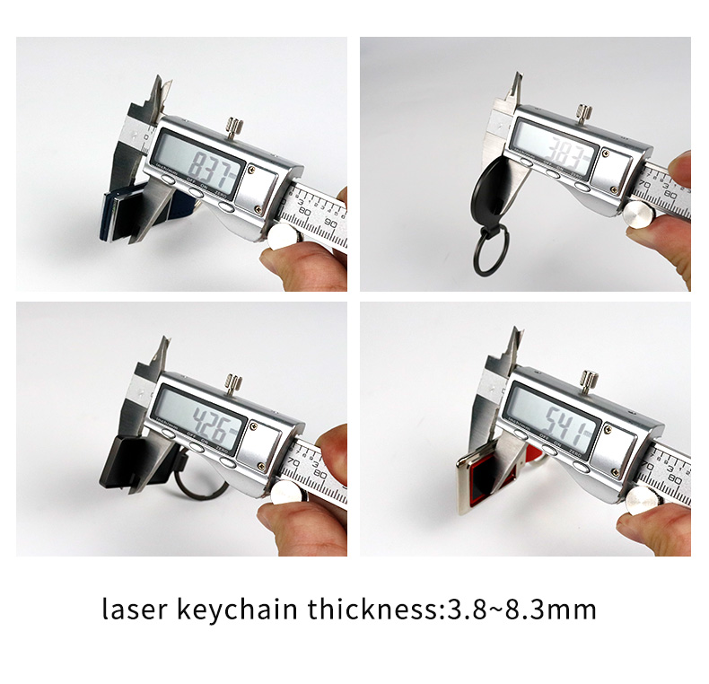 laser engrave blank metal keychain