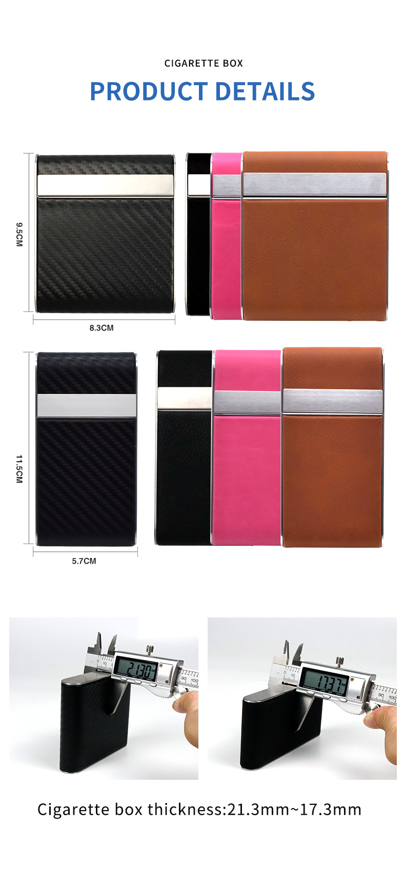 laser engrave blank PU cigarette box