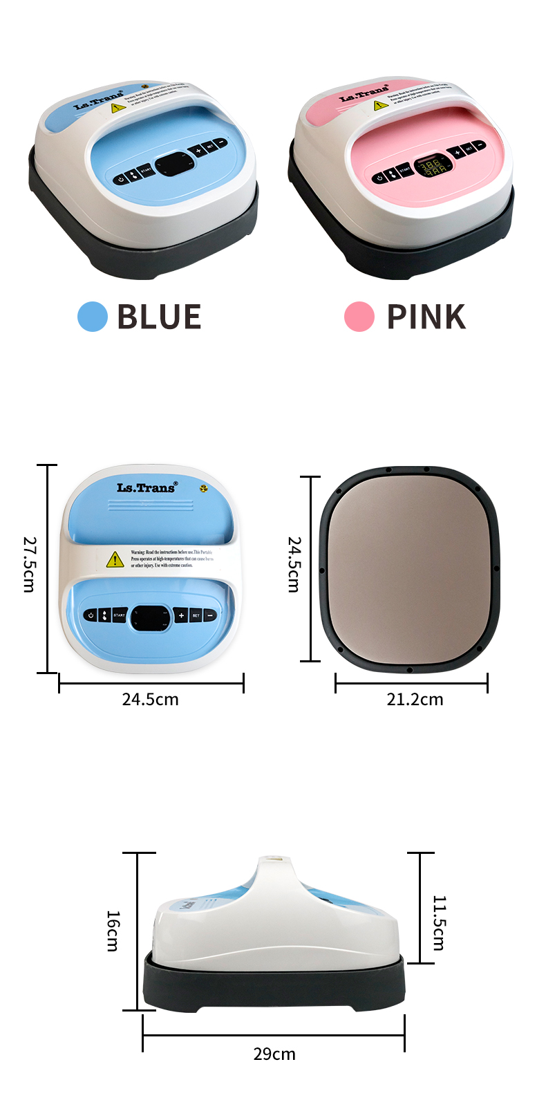 handheld flat heat press machine